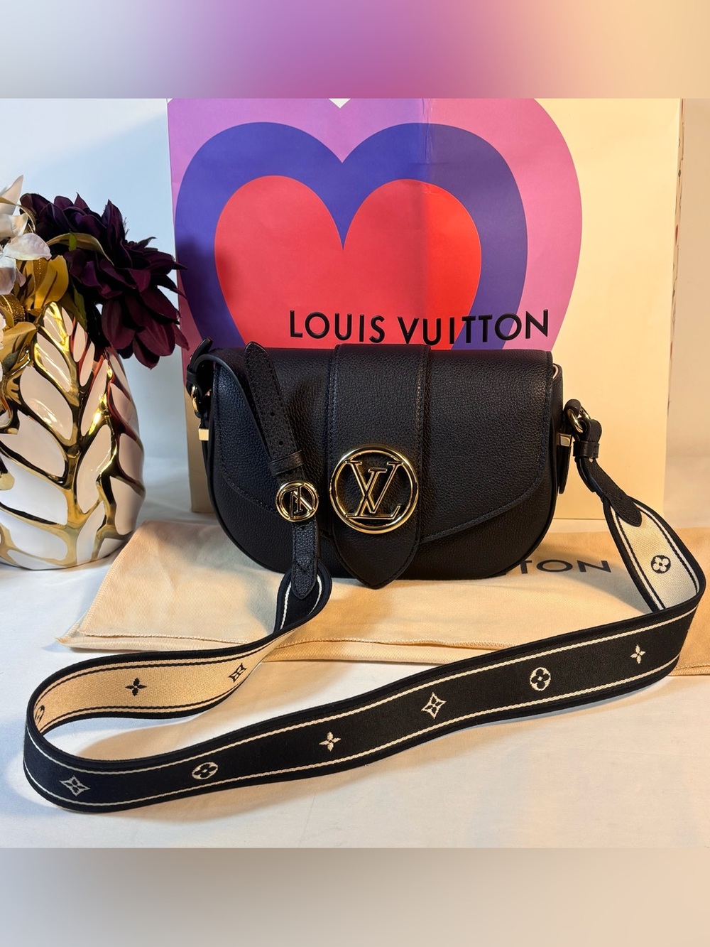 Louis Vuitton Pont 9 Soft Mm Noir